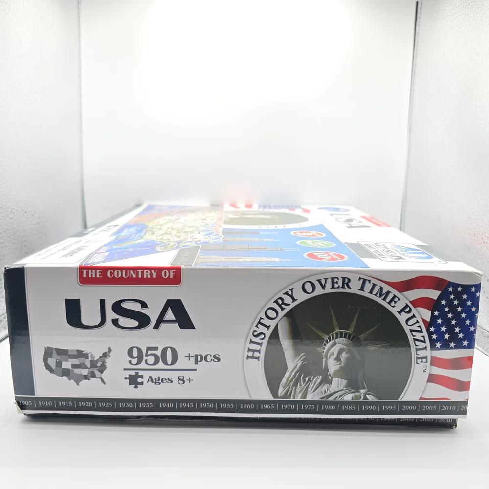 NIB 4D Cityscape Time Puzzle The Country of USA 950+ Pieces, 24
